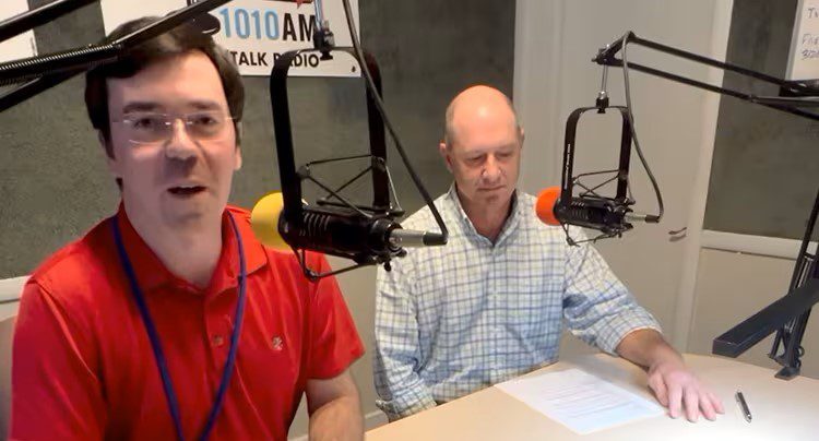 Two Radio Station Hosts On Air